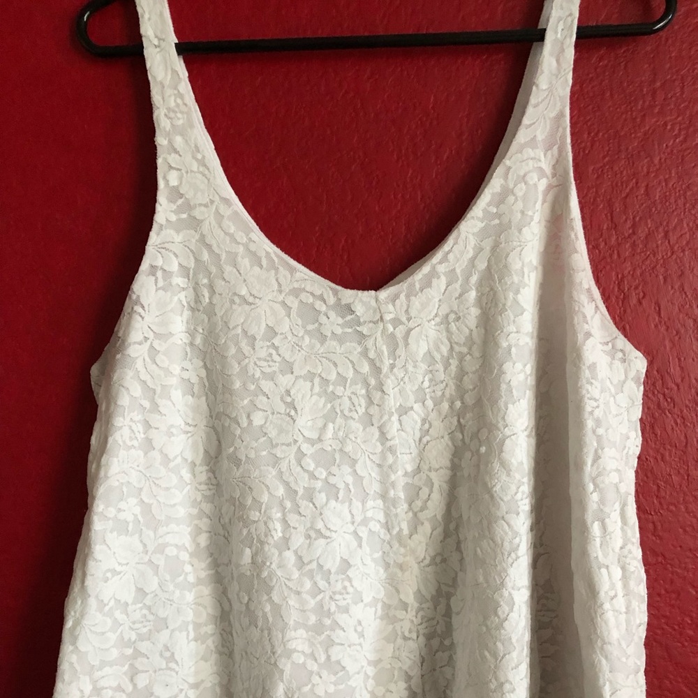 White lace cami